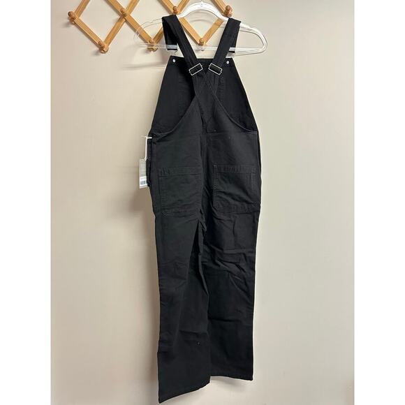 NWT Everlane Cotton Canvas Overalls in Black Size 4 - Picture 13 of 14